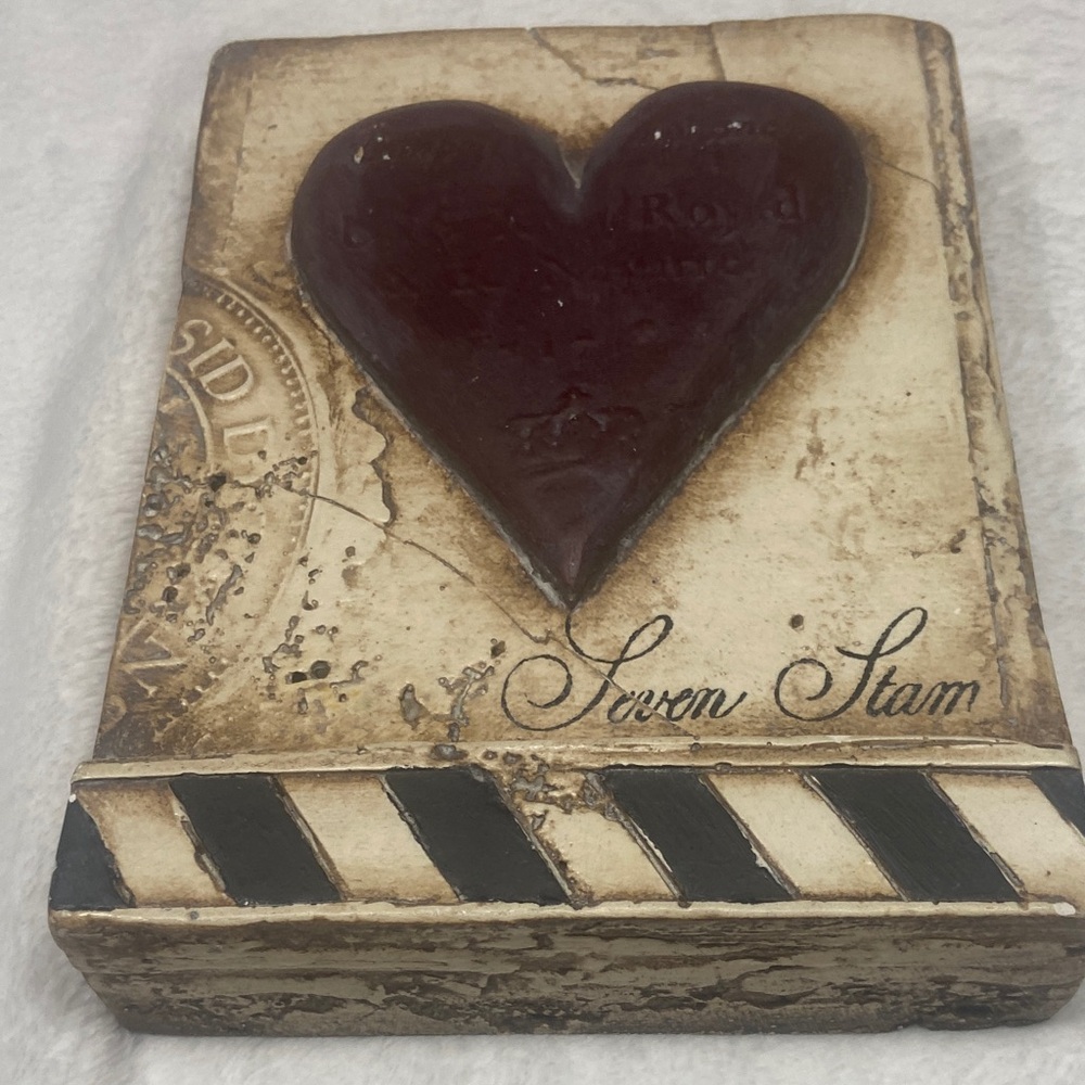 Heart Decor Plaque with Script